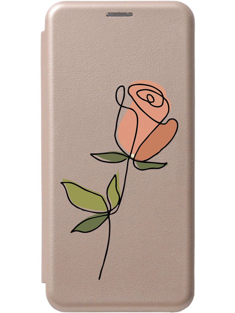 

Чехол на Infinix Smart 7/Tecno Spark Go 2023/Pop 7/Pop 7 Pro "Rose" золотой, Золотистый;зеленый, 158856