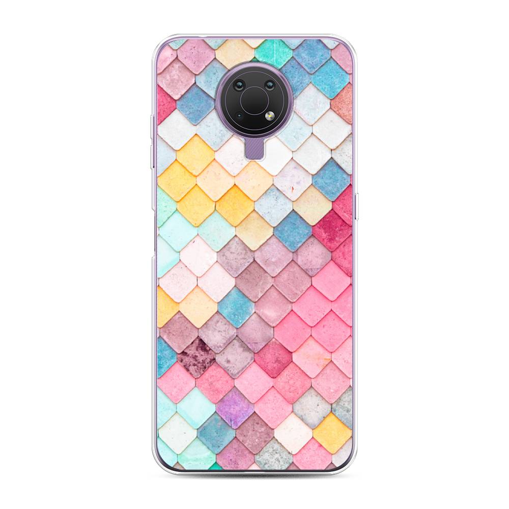 

Чехол Awog на Nokia G10 / Нокиа G10 "Нежные ромбики", Красный, 124050-4