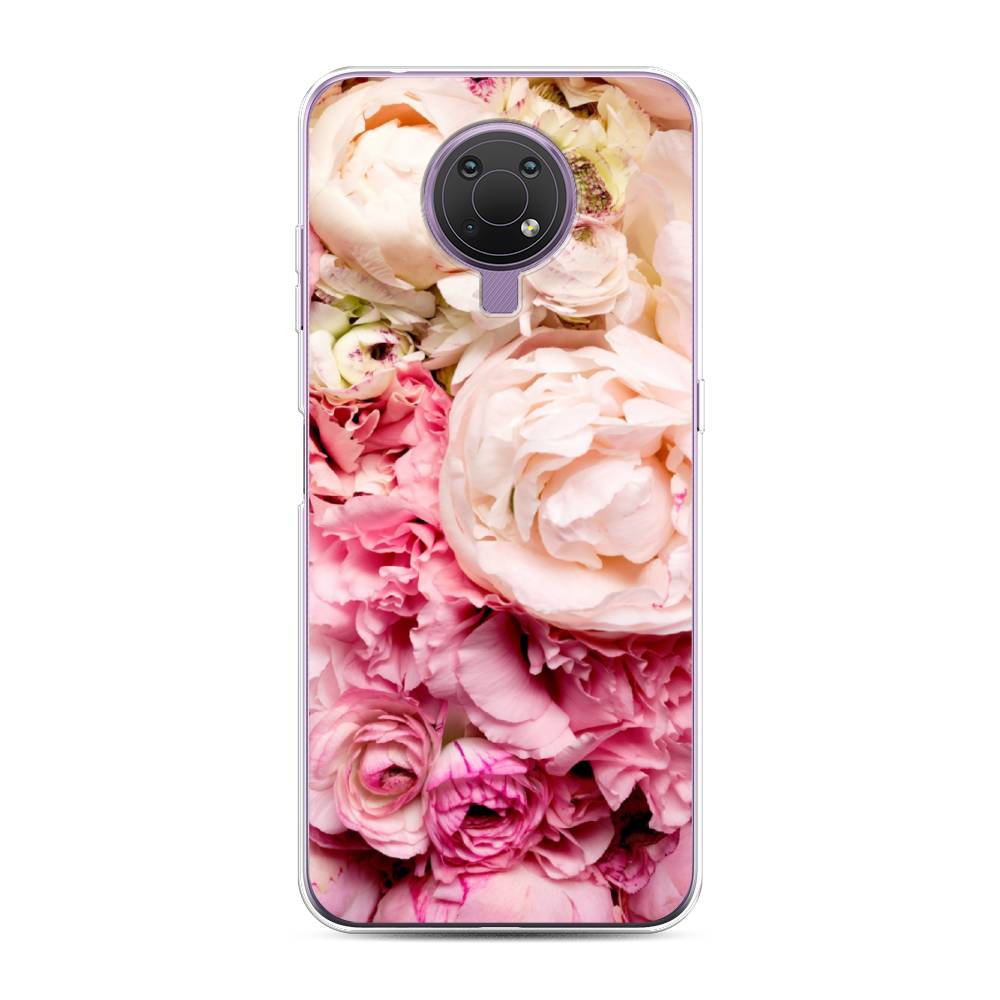 

Чехол Awog на Nokia G10 / Нокиа G10 "Пионы яркие", Розовый, 124050-8