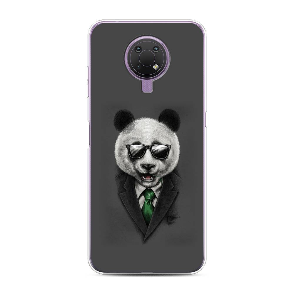 

Чехол Awog на Nokia G10 / Нокиа G10 "Деловая панда", Серый;зеленый, 124050-10