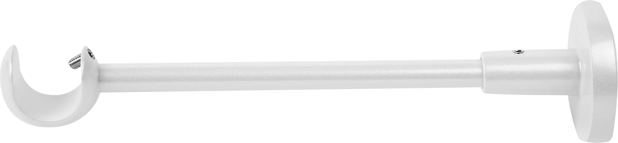 Держатель однорядный открытый 2 см цвет жемчуг держатель стеновой для шины 15 см алюминий белый