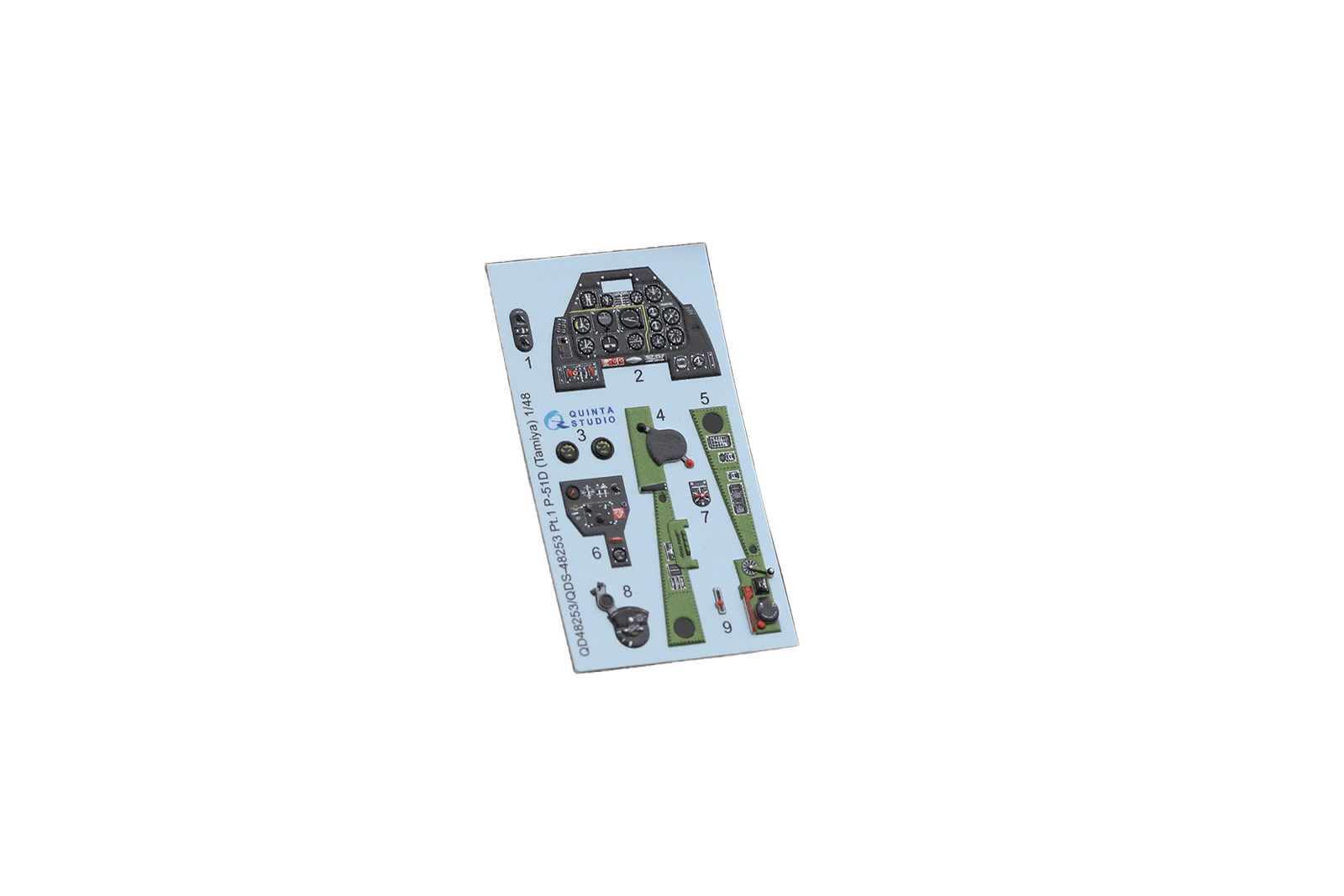 

3D Декаль интерьера Quinta Studio 1/48 кабины P-51D(Tamiya)(малая версия)QDS-48253, Цветной