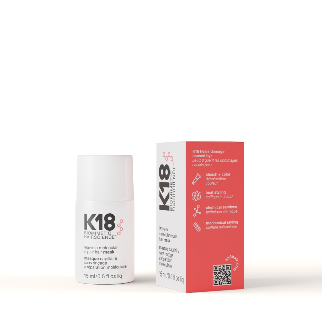 Купить Несмываемая маска для молекулярного восстановления волос 15 мл K18/K18-31007