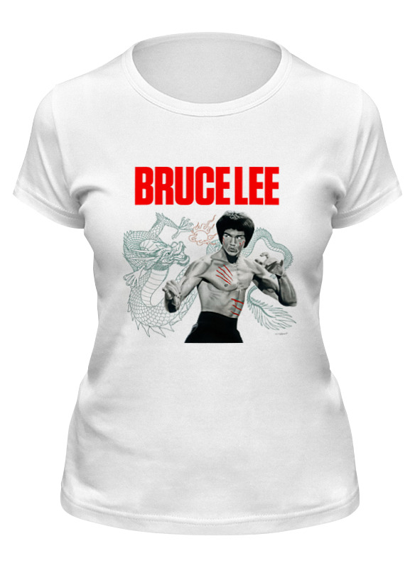 

Футболка женская Printio Bruce lee белая XL, Белый, Bruce lee