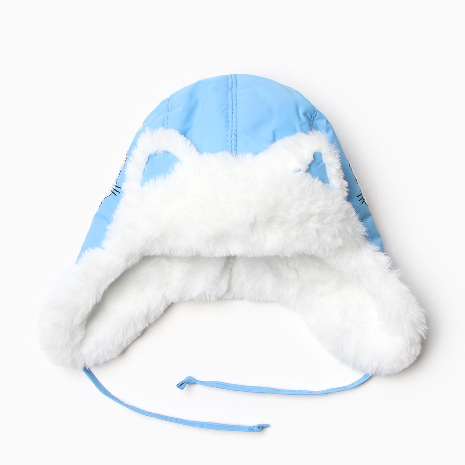 Шапка детская Olle Котик, голубой, 46