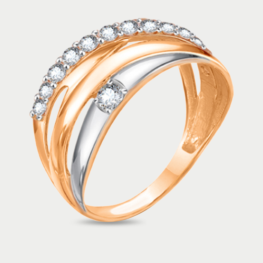 

Кольцо из золота с фианитом р.18,5 GOLD CENTER 01-7798, 01-7798