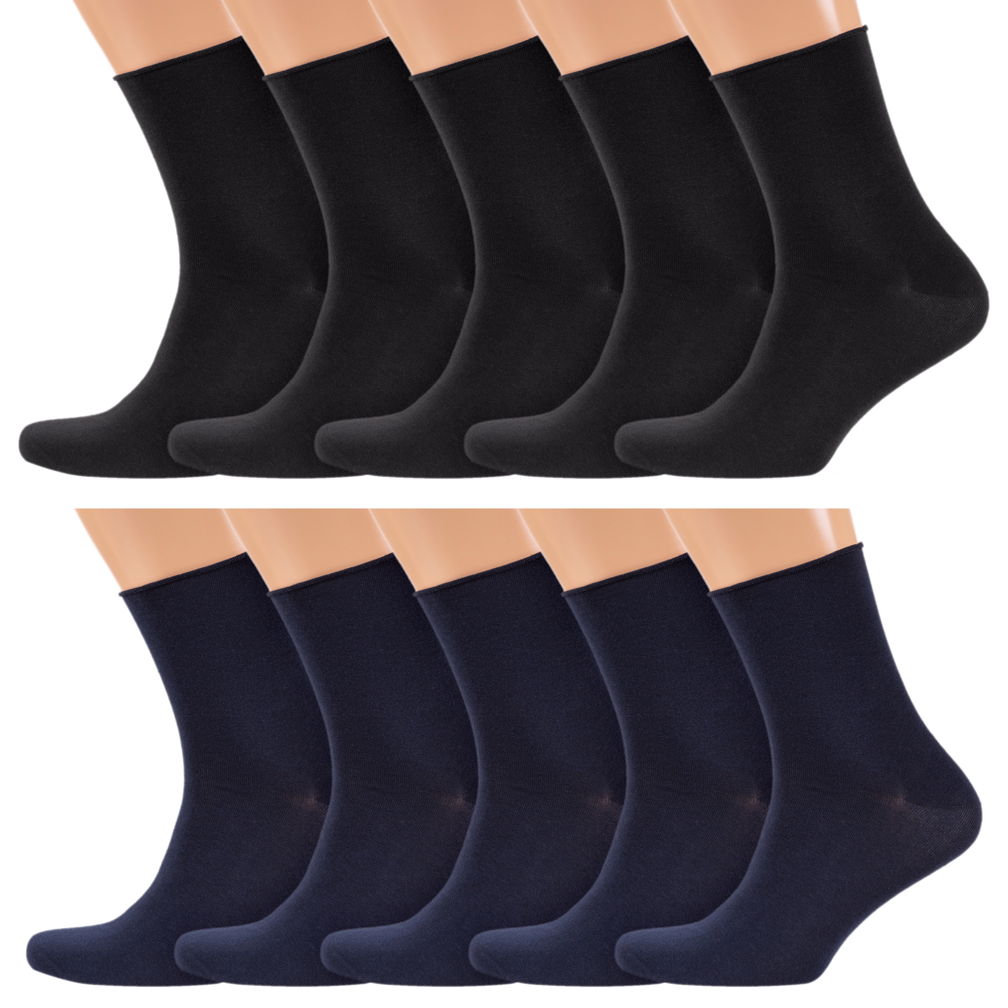

Комплект носков мужских Rusocks 10-М3-13034 черный/синий 29-31, 10-М3-13034