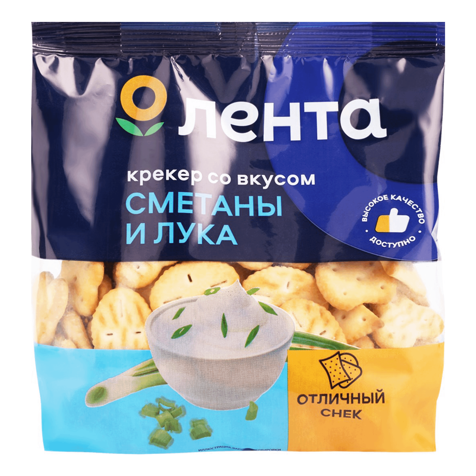 Печенье Лента пшеничное крекер со вкусом сметаны и лука 200 г