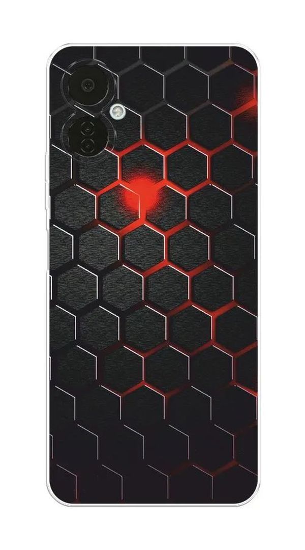 

Чехол Awog "Фон соты красные" для Tecno Camon 19 Neo, Красный;черный, 302350-3