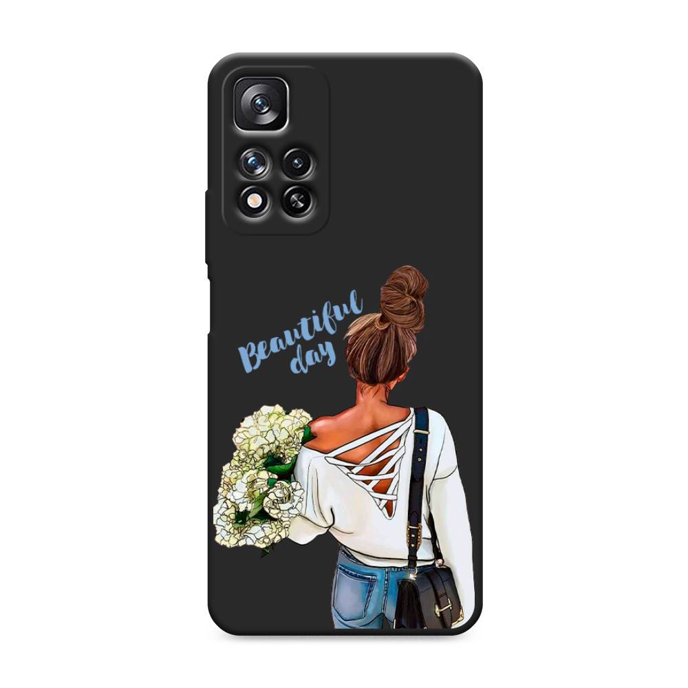 фото Матовый силиконовый чехол "beautiful day vector" на xiaomi redmi note 11 pro awog