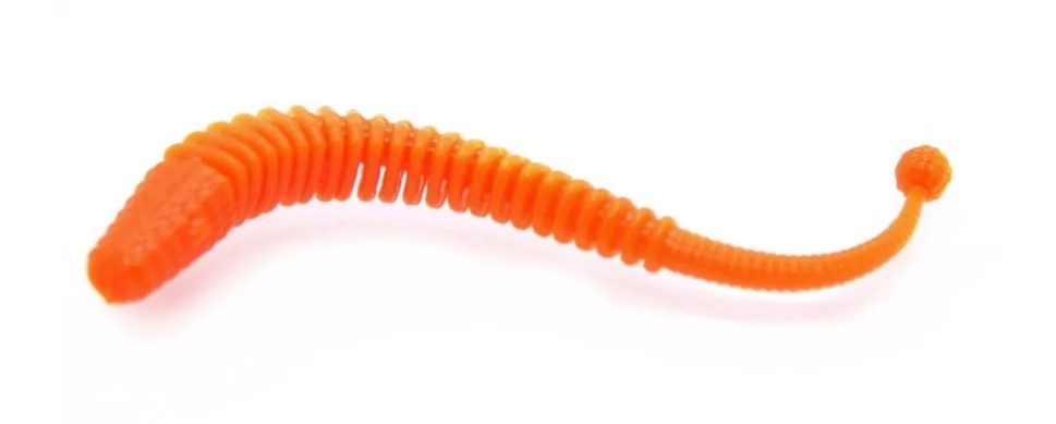 Силиконовая приманка Zombie Disco (Диско) 75 мм, 10шт, сыр, Orange (оранжевый)