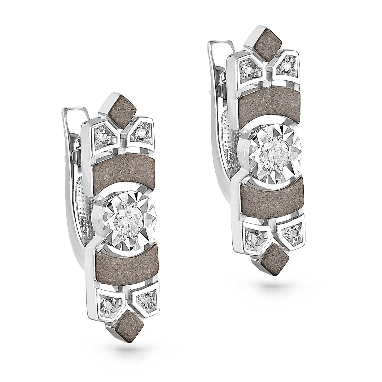 

Серьги из белого золота с бриллиантом Kabarovsky 12-11052-1000, 12-11052-1000