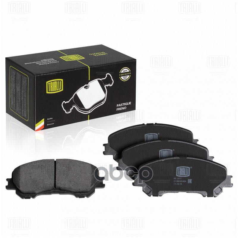 

Колодки Передние Nissan Qashqai (J11) 2013- Trialli Pf 1417 Trialli арт. PF 1417