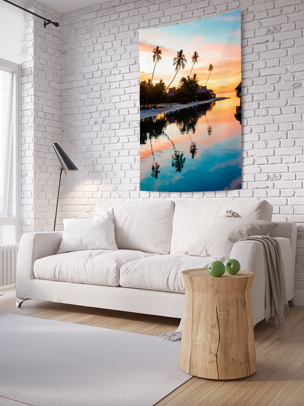 

Вертикальное фотопанно на стену JoyArty Лазурный поселок 150x200 см, Лазурный поселок