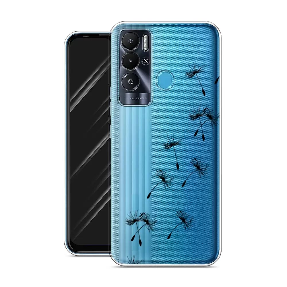 

Чехол Awog на Tecno Pova Neo "Летящие одуванчики", Черный;прозрачный, 302150-8