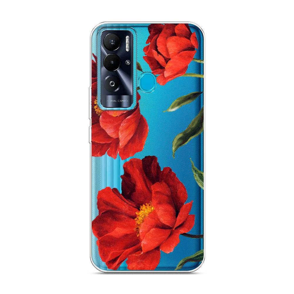 

Чехол Awog на Tecno Pova Neo "Красные маки", 302150-8