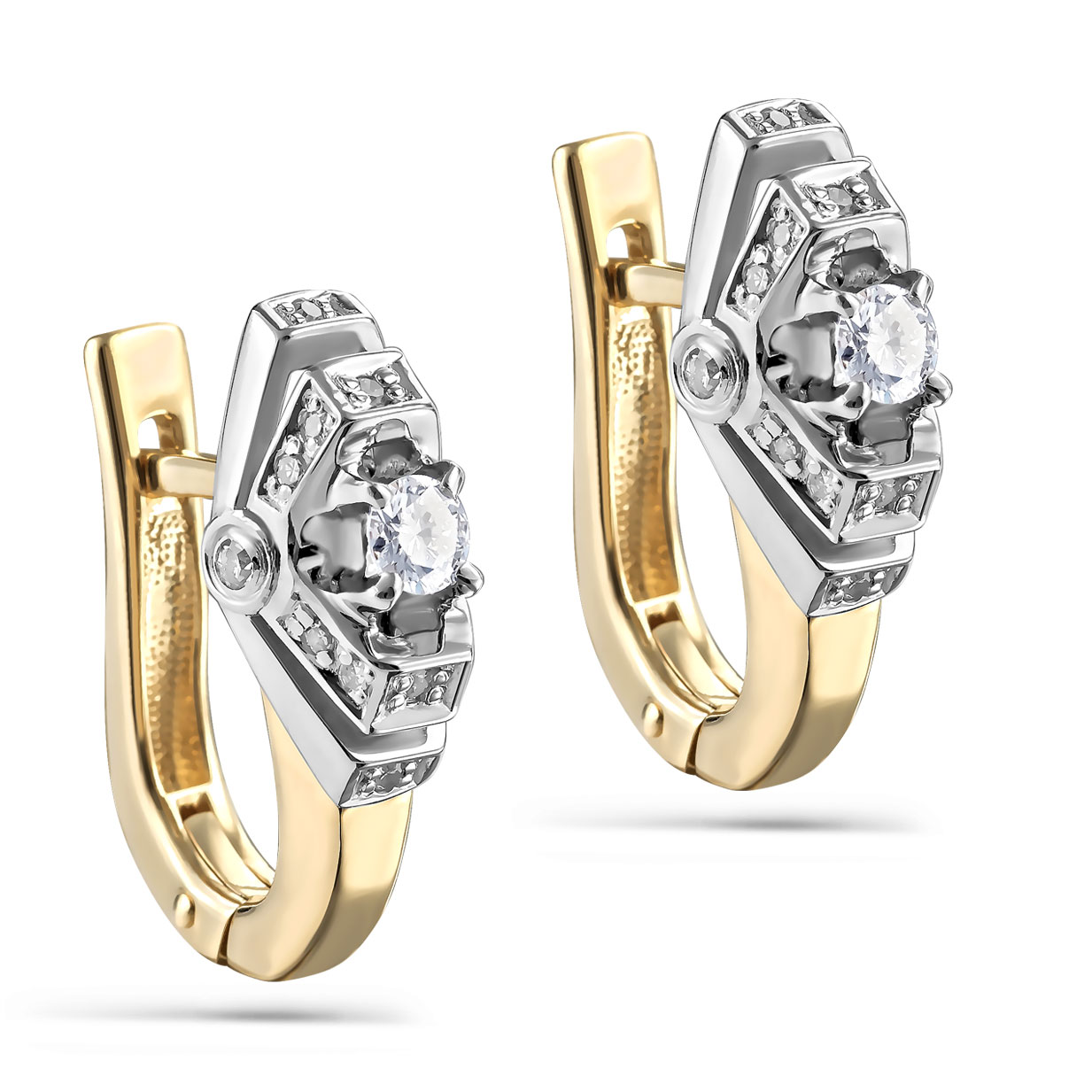 

Серьги из желтого золота с бриллиантом Kabarovsky 12-2421-1000, 12-2421-1000