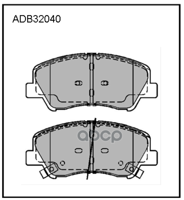 

Колодки Передние Hyundai Solaris 10- Adb 32040 ALLIED NIPPON арт. ADB 32040