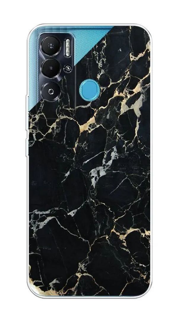 

Чехол Awog на Tecno Pova Neo "Черный мрамор уголок", Разноцветный, 302150-3