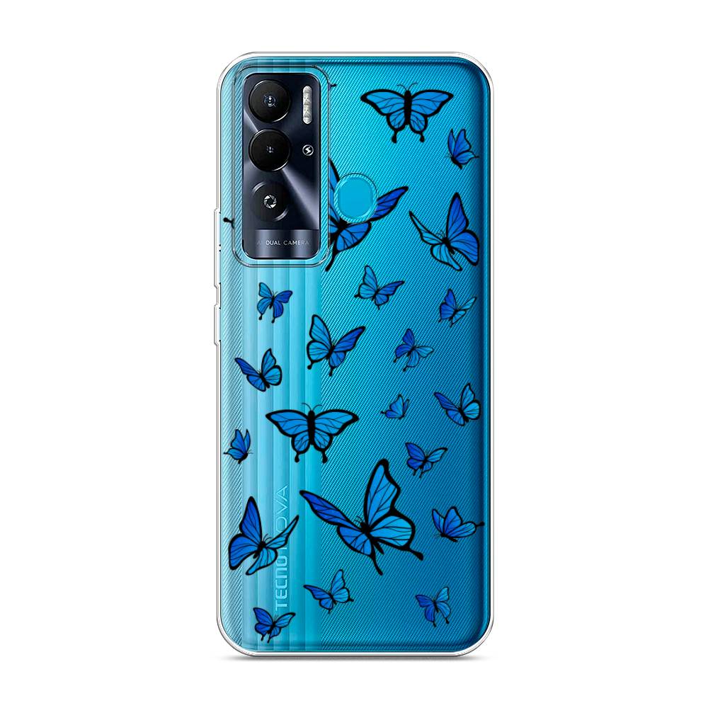 

Чехол Awog на Tecno Pova Neo "Синие бабочки", 302150-1