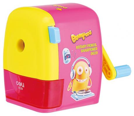 

Точилка механическая Deli E0629 Bumpees 1 отверстие пластик ассорти, Разноцветный