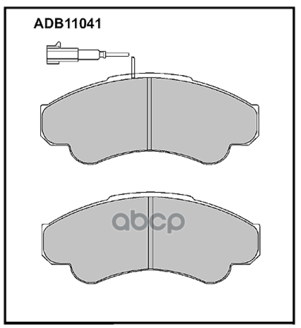 

Колодки Передние Fiat DucatoCitroen Jumper Adb 11041 ALLIED NIPPON арт. ADB 11041