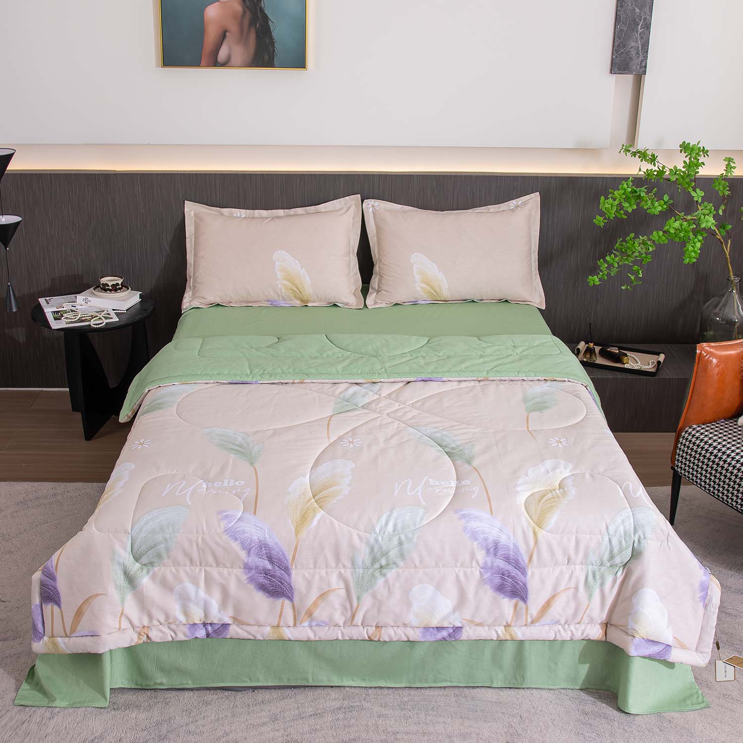 

Постельное белье Viva-Home Textile OB167 1,5 спальный, OB