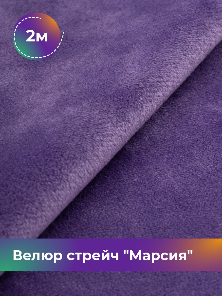 

Ткань Велюр стрейч Марсия 405гр Shilla, отрез 2 м * 150 см 2_14802.038, Фиолетовый