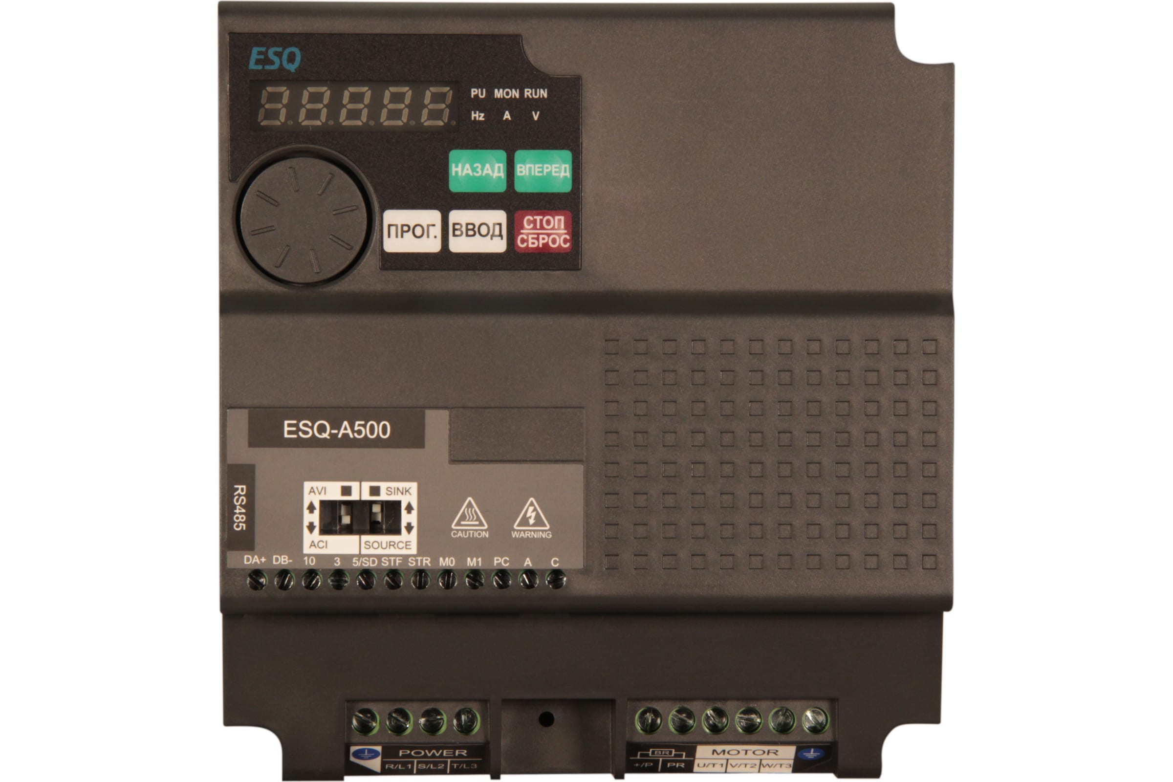 

ESQ Частотный преобразователь -A500-043-5.5K 5.5кВт 380-480В 08.04.000429, Черный