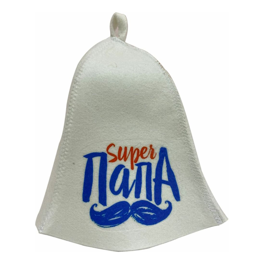 

Шапка для бани Суперпапа onesize белый, Суперпапа
