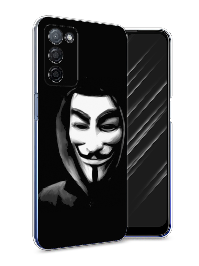 

Чехол Awog на Oppo A55s 5G "Анонимус", Разноцветный, 2510150-5