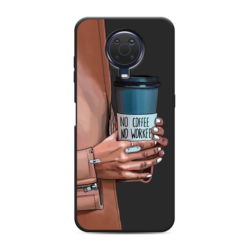 

Чехол Awog на Nokia G20 / Нокиа G20 "No coffee", Коричневый;серый, 124152-1