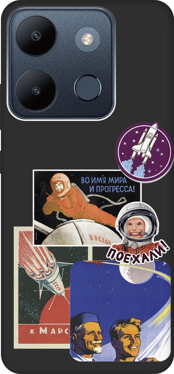 

Чехол на Infinix Smart 7/Tecno Spark Go 2023/Pop 7 Pro, Черный;белый, 158854