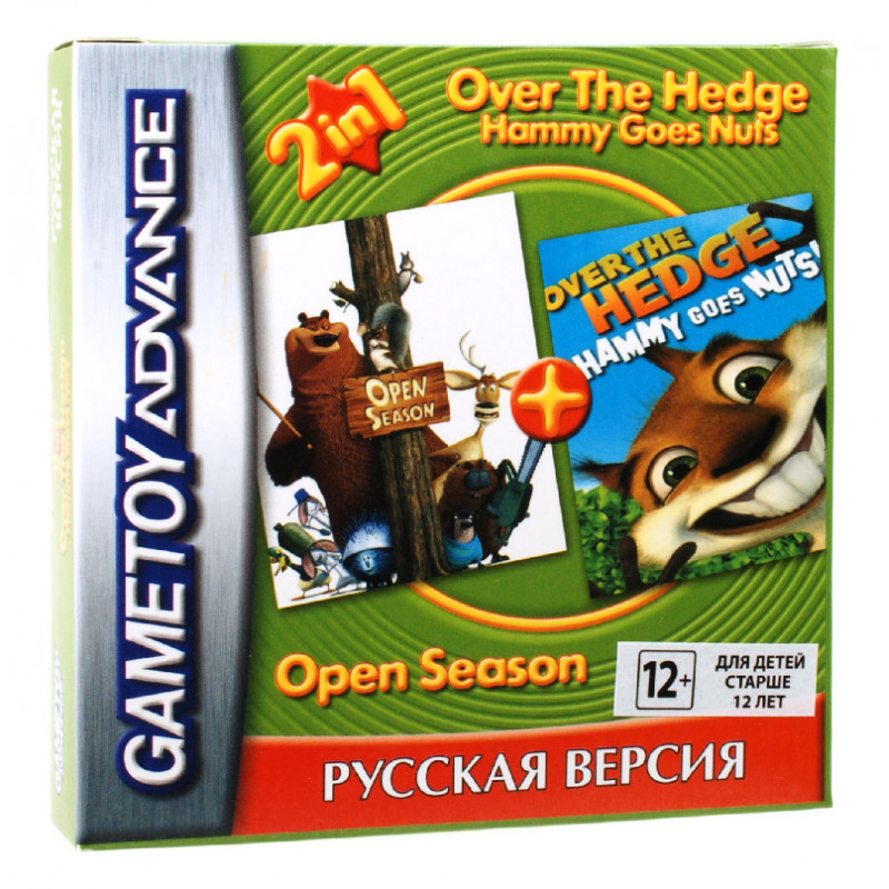фото Игровой картридж сборник 2 игры для gba с over the hedge bs306 new game