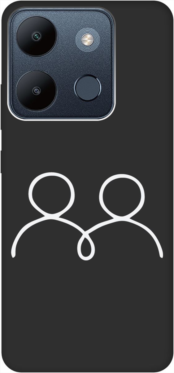 

Чехол на Infinix Smart 7/Tecno Spark Go 2023/Pop 7 Pro "Couple Lines W" черный, Черный;белый, 158853