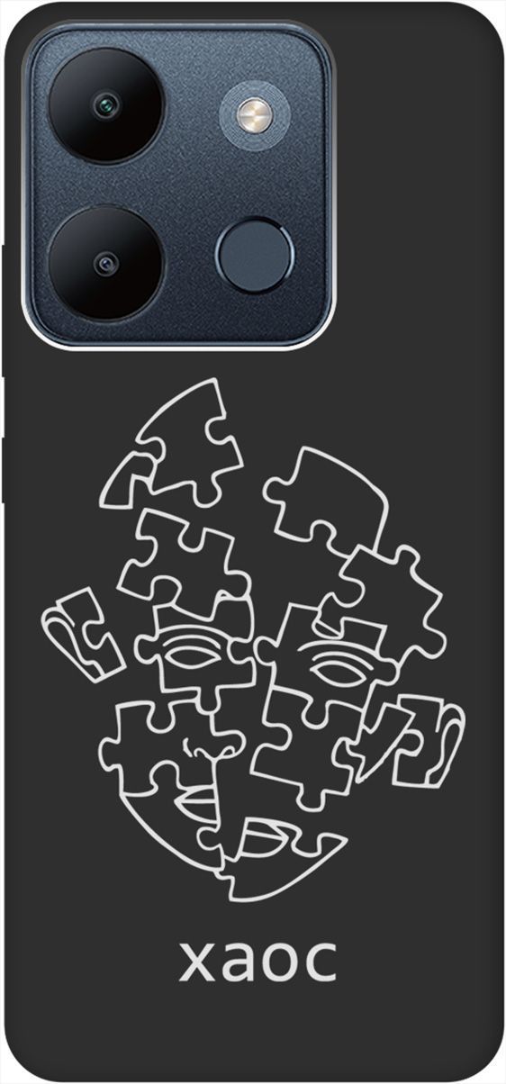 

Чехол на Infinix Smart 7/Tecno Spark Go 2023/Pop 7/Pop 7 Pro "Chaos W" черный, Черный;белый, 158853