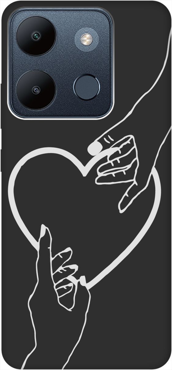 

Чехол на Infinix Smart 7/Tecno Spark Go 2023/Pop 7/Pop 7 Pro "Hands W" черный, Черный;белый, 158853