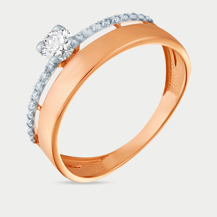 

Кольцо из золота с фианитом р.17,5 GOLD CENTER 020271-1102, 020271-1102