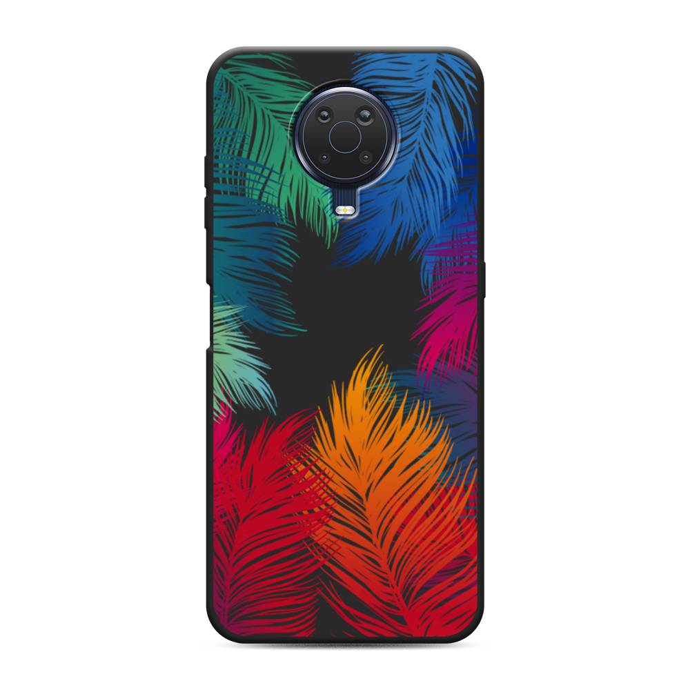 

Чехол Awog на Nokia G20 / Нокиа G20 "Рамка из перьев", Красный, 124152-1
