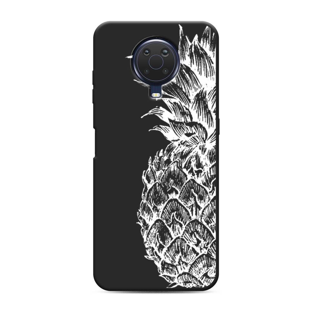 

Чехол Awog на Nokia G20 / Нокиа G20 "Ананас графика белая", Белый, 124152-1