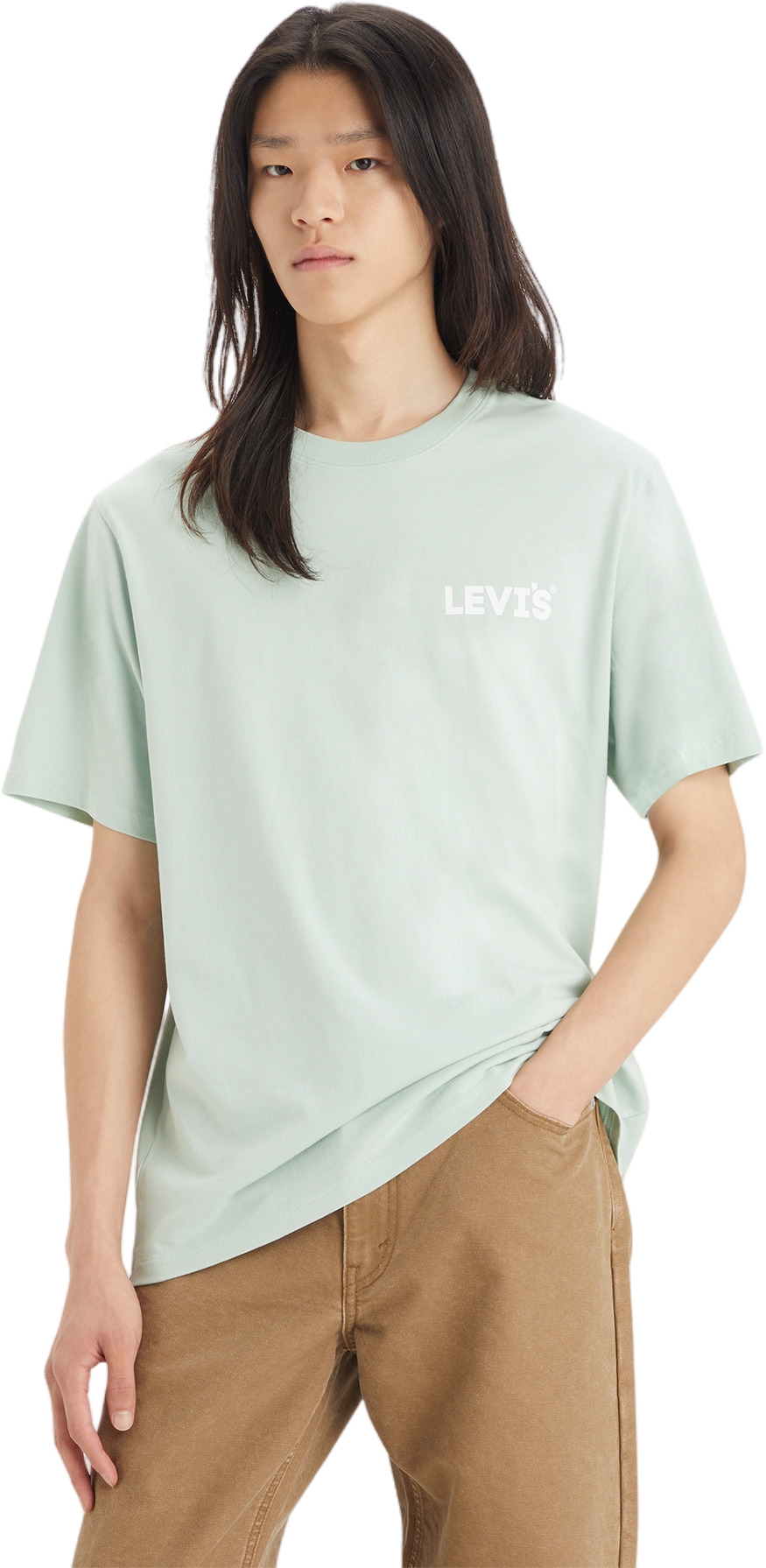 

Футболка мужская Levi's Relaxed Fit Graphic Tee зеленая 2XL, Зеленый, Relaxed Fit Graphic Tee