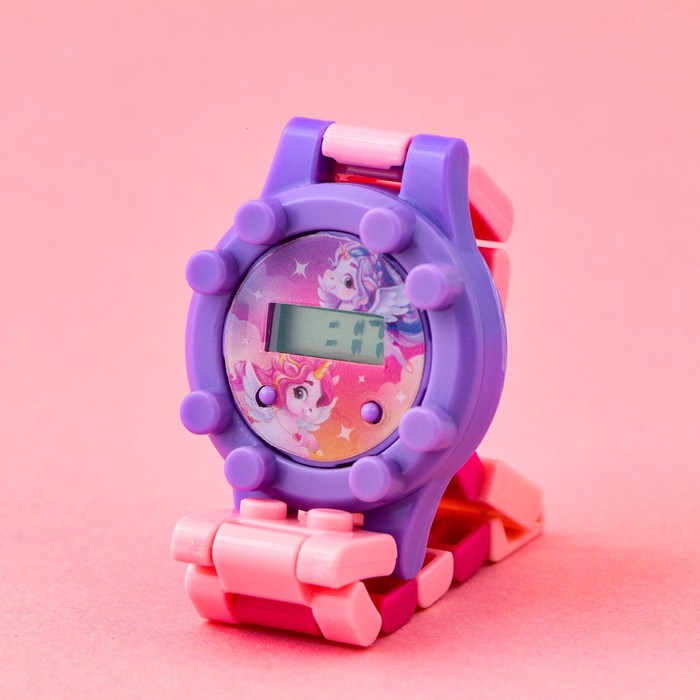 Часы наручные электронные Like Me Р00018824, Ты прекрасна, с ремешком-конструктором часы наручные лего микки маус с ремешком конструктором