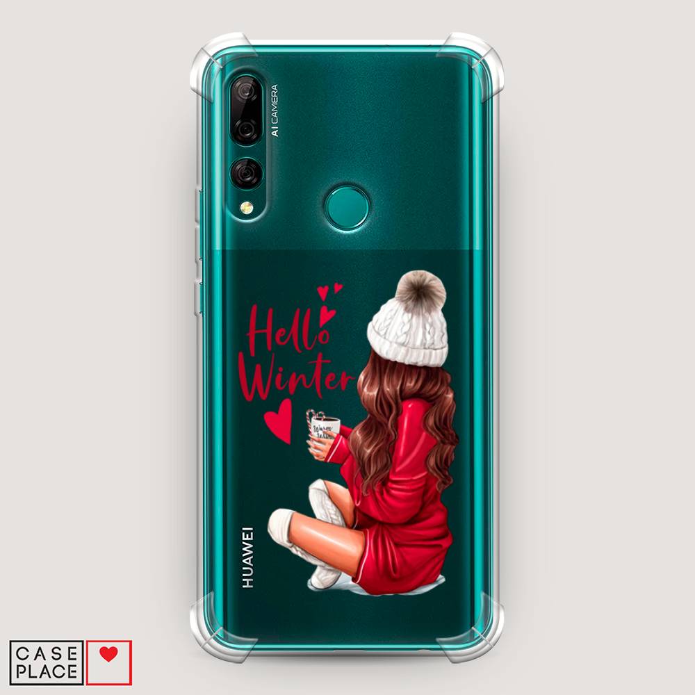 

Чехол Awog на Huawei Y9 Prime 2019 "Hello winter", Красный;коричневый;белый