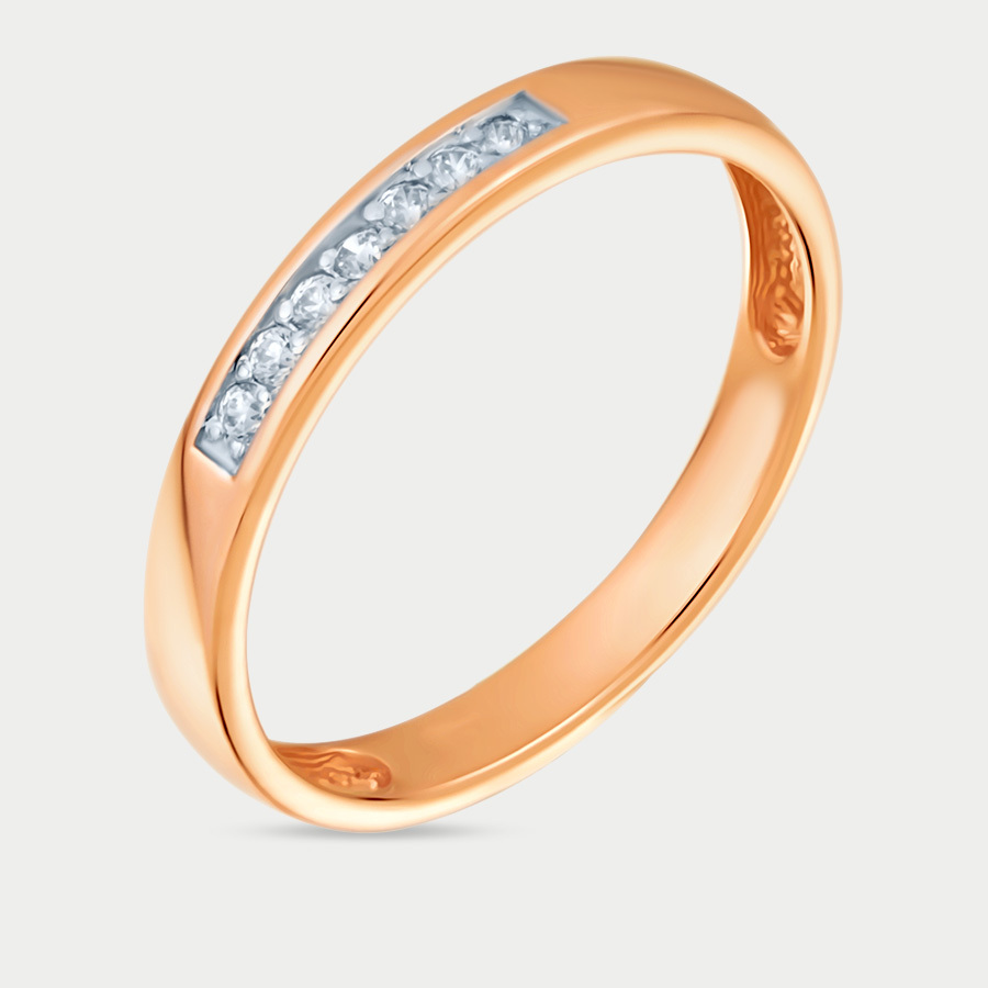 

Кольцо обручальное из золота с фианитом р.16 GOLD CENTER 000451-1102, 000451-1102