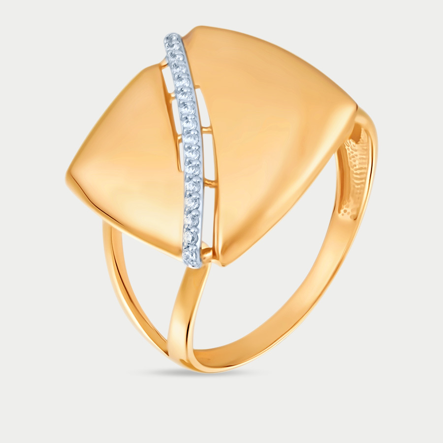 

Печатка из золота с фианитом р.19 GOLD CENTER 013961-4102, 013961-4102