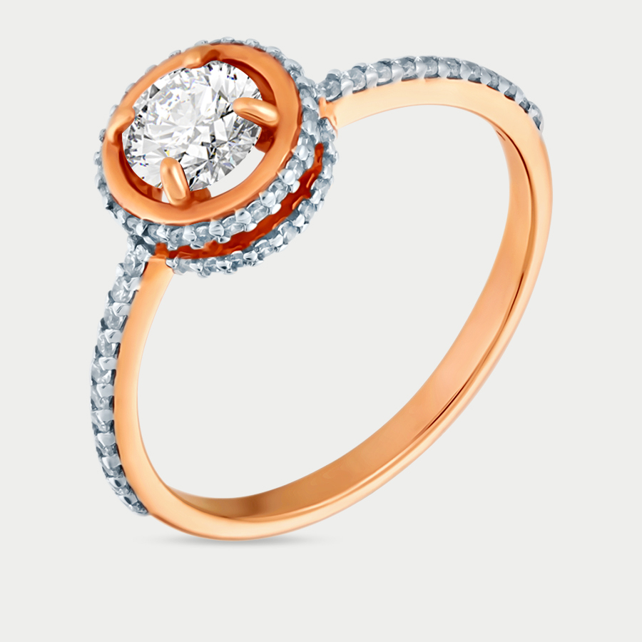 

Кольцо из золота с фианитом р.17 GOLD CENTER 01-6435, 01-6435