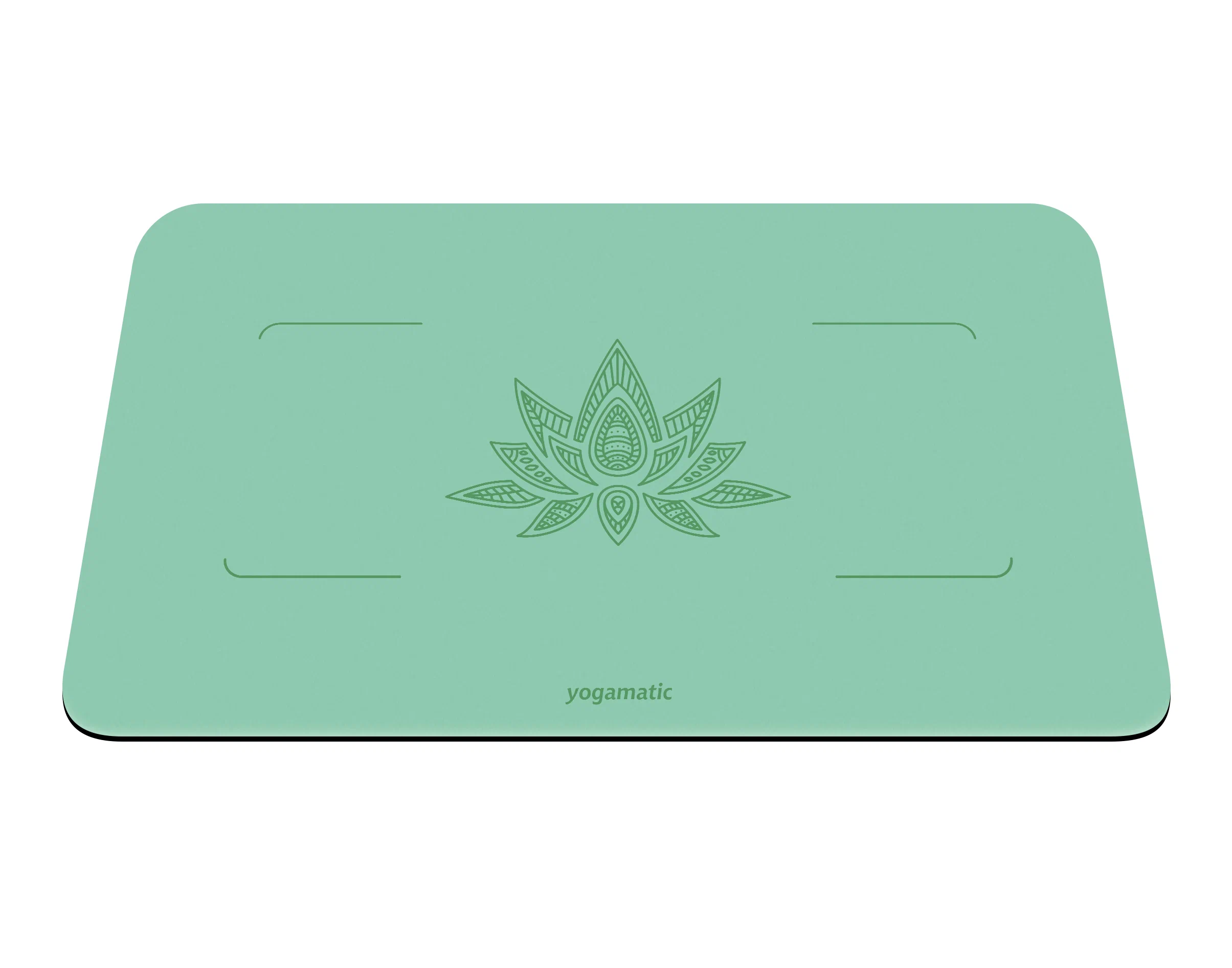 

Мини коврик для йоги Art Yogamatic Yoga Pad Max Mint 68х45х0.4 см защита коленей, зеленый, Yoga Pad Max