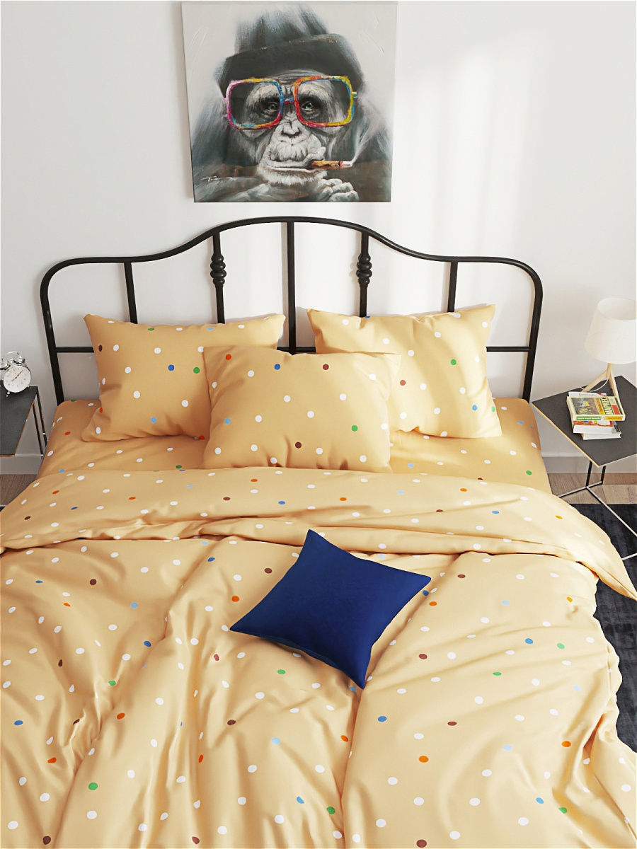 фото Пододеяльник сказка -yellow- 2-спальный на молнии 175х215 см