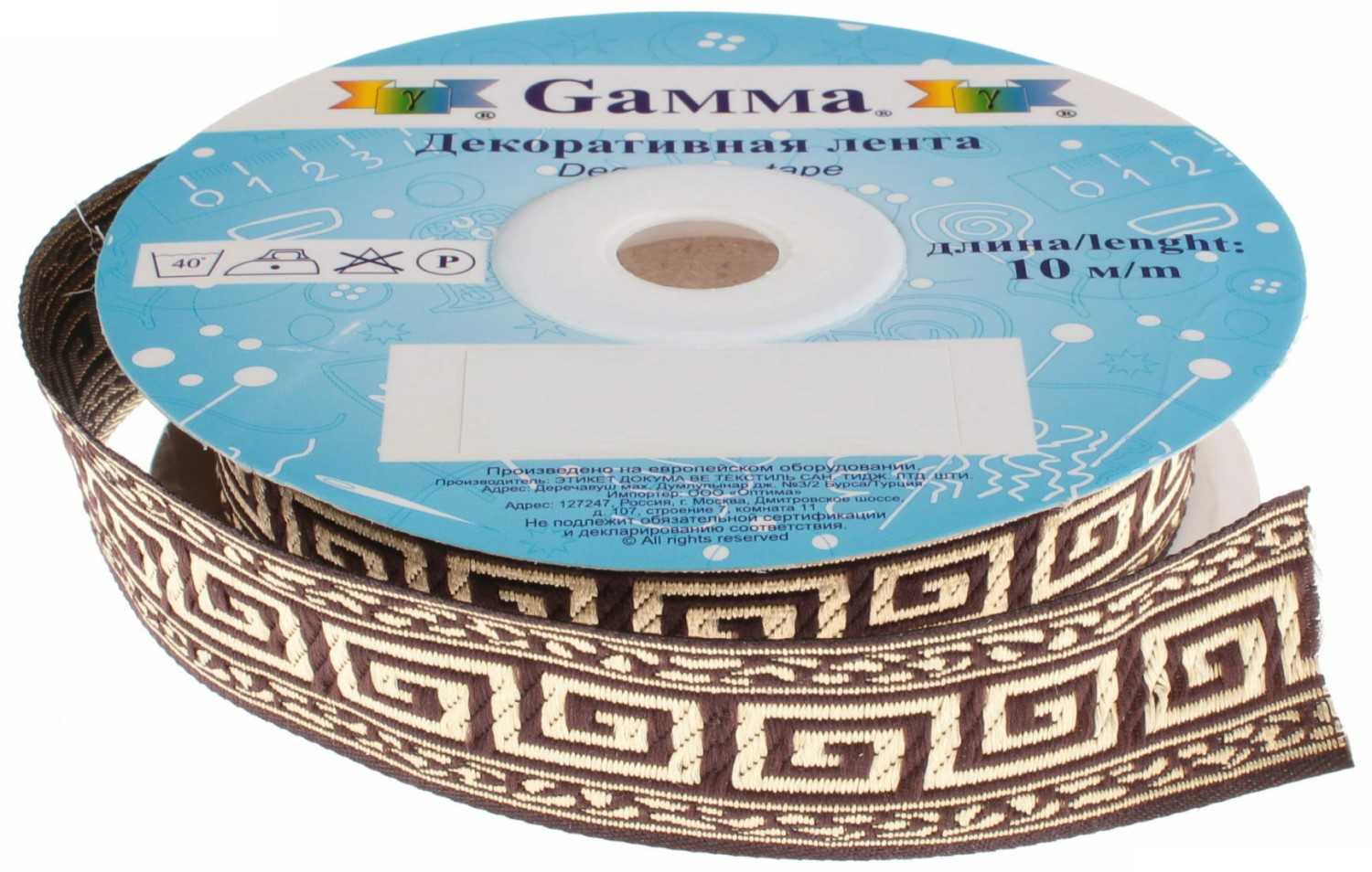 

Gamma 22 мм, 10 м, отделочная, коричневая, Коричневый, 22 мм, 10 м, отделочная, коричневая