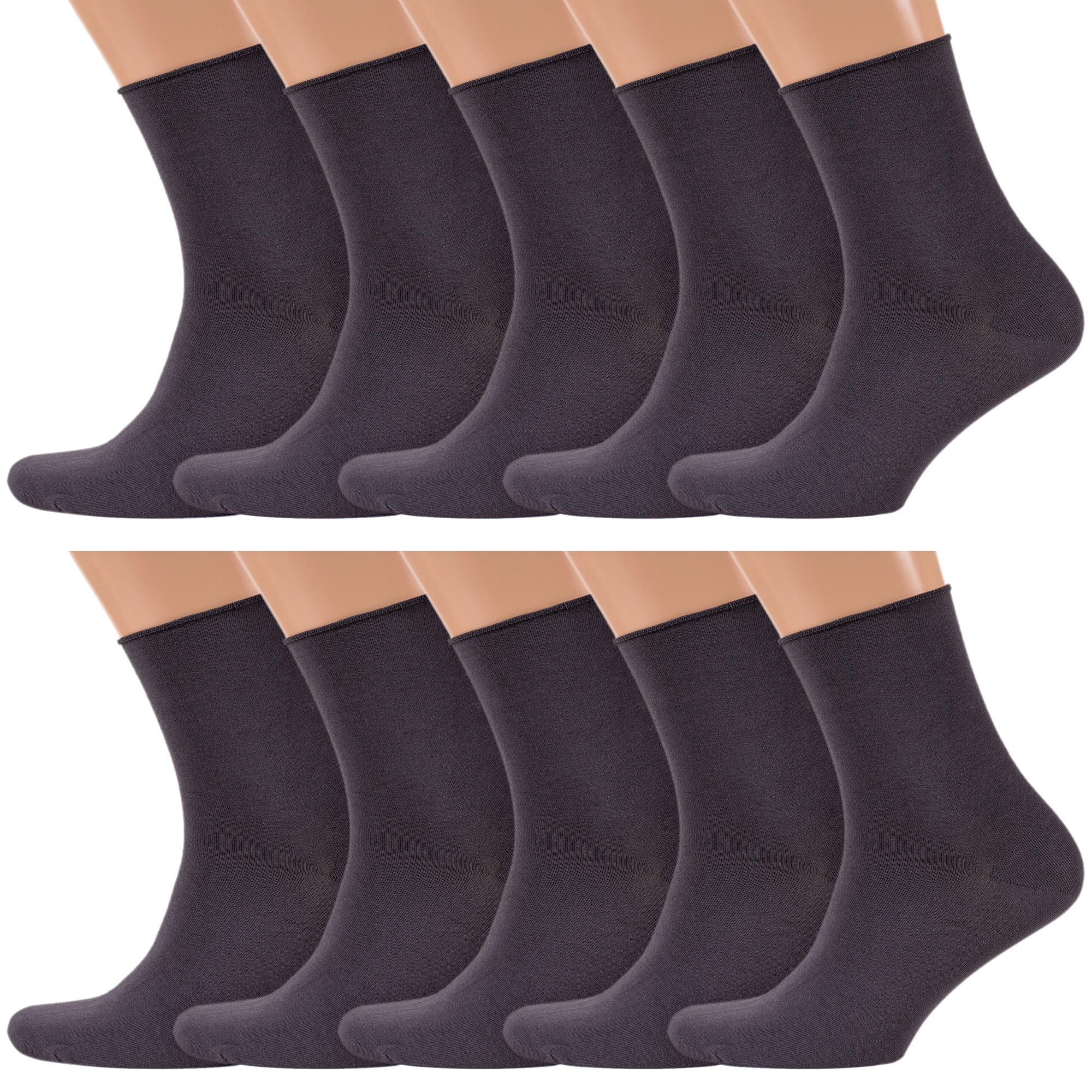 

Комплект носков мужских Rusocks 10-М3-13034 серых 25, Серый, 10-М3-13034